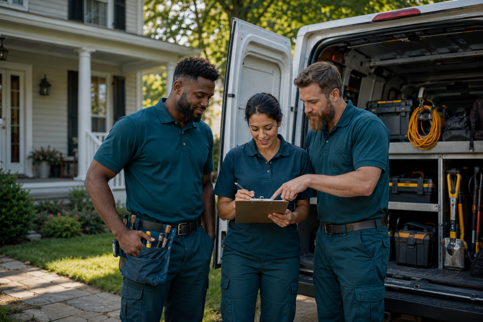 Illustrative maintenance crew planning work