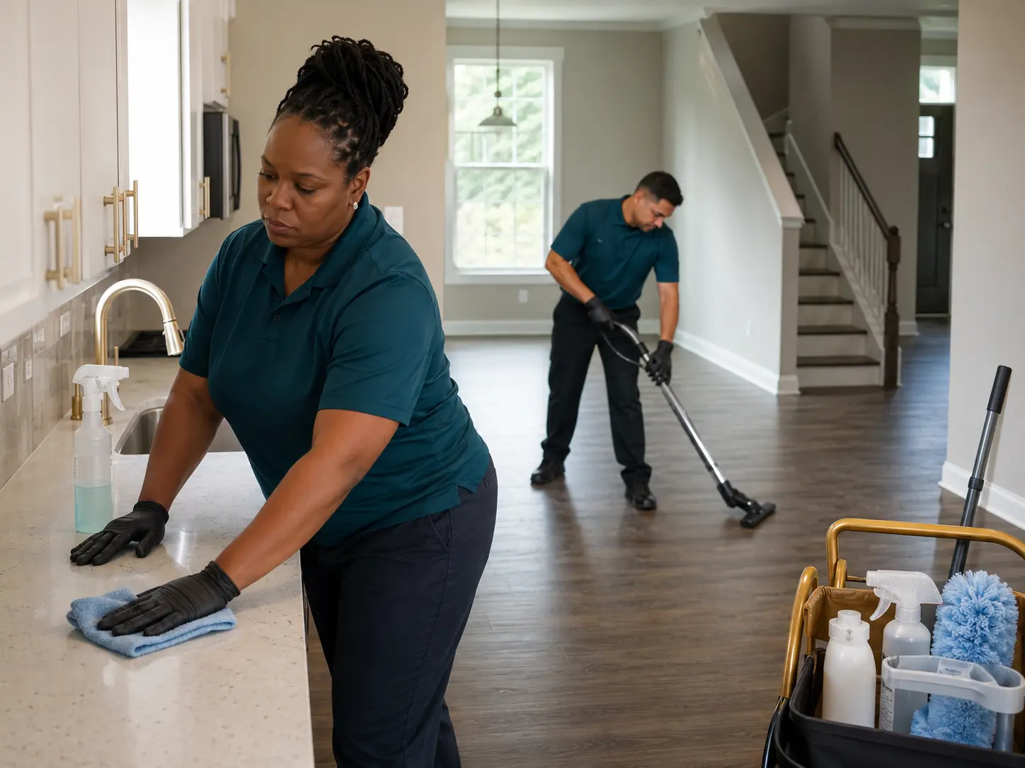 Illustrative rental turnover cleaning